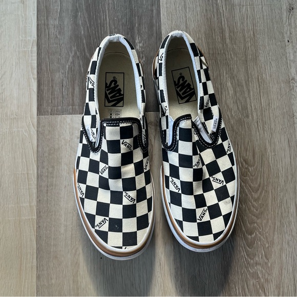Vans Stacked Platform Checkered Slip on Sneakers size 9.5 - Picture 5 of 10